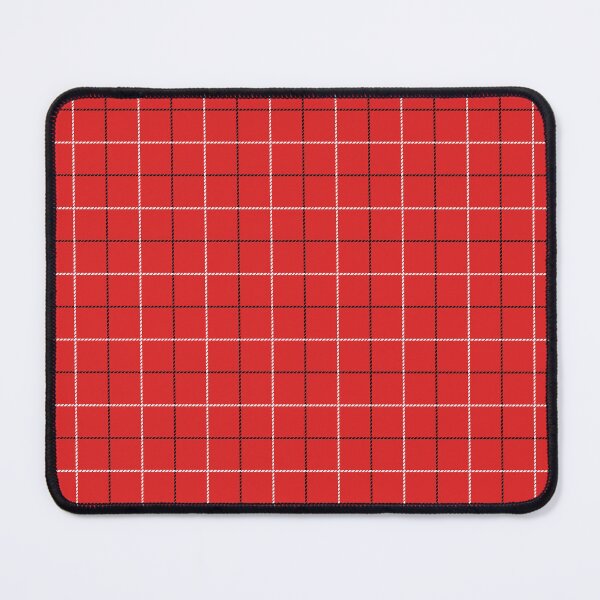 Item preview, Tattersall Windowpane Check Plaid (red/black/white) designed and sold by Design Minds Boutique.