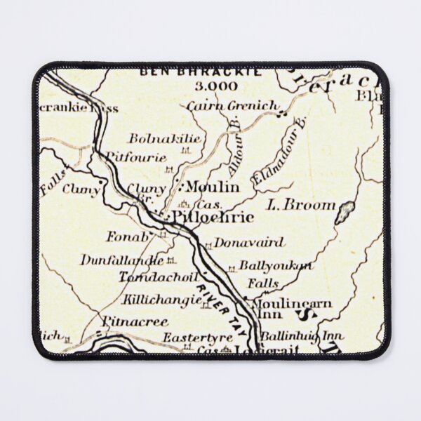 Item preview, PITLOCHRY & surrounding area map 1898 designed and sold by yourscotland.
