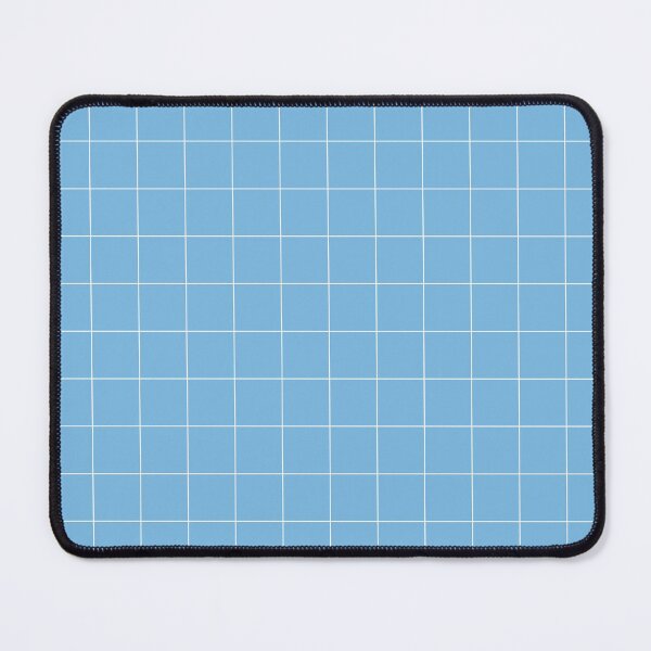Item preview, Windowpane Check Grid (white/sky blue) designed and sold by Design Minds Boutique.