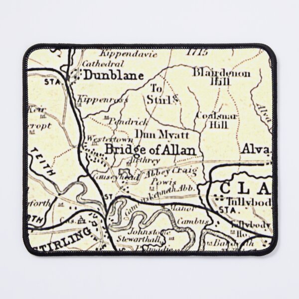 Item preview, BRIDGE OF ALLAN & surrounding area map 1898 designed and sold by yourscotland.