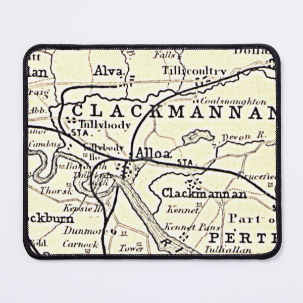 Item preview, ALLOA & surrounding area map 1898 designed and sold by yourscotland.