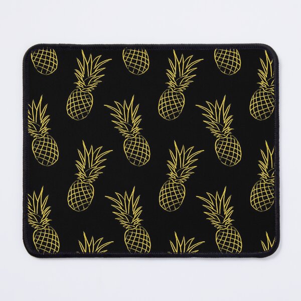 Item preview, Pineapple Line Art Pattern (gold/black) designed and sold by Design Minds Boutique.