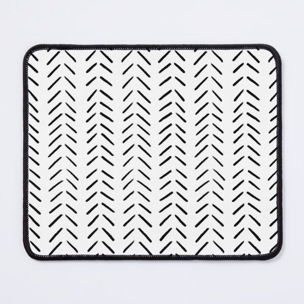 Item preview, Minimalist Hand Drawn Herringbone Pattern (black/white) designed and sold by Design Minds Boutique.