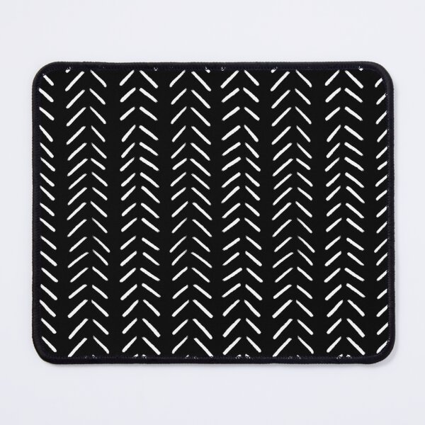 Item preview, Minimalist Hand Drawn Herringbone Pattern (white/black) designed and sold by Design Minds Boutique.