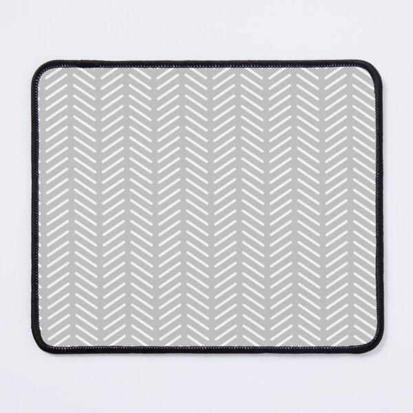 Item preview, Classic Herringbone Pattern (white/gray) designed and sold by Design Minds Boutique.