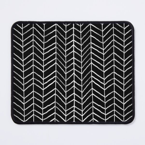 Item preview, Hand Drawn Herringbone Pattern (white/black) designed and sold by Design Minds Boutique.