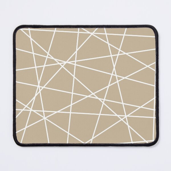 Item preview, Geometric Lines (white/tan) designed and sold by Design Minds Boutique.