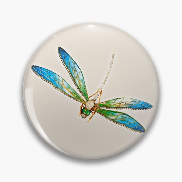 Item preview, Drawing Of A Colorful Dragonfly Spread Wings designed and sold by Phantasmal-2-do.