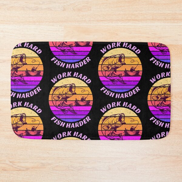 Item preview, Work Hard Fish Harder designed and sold by SUNarea.