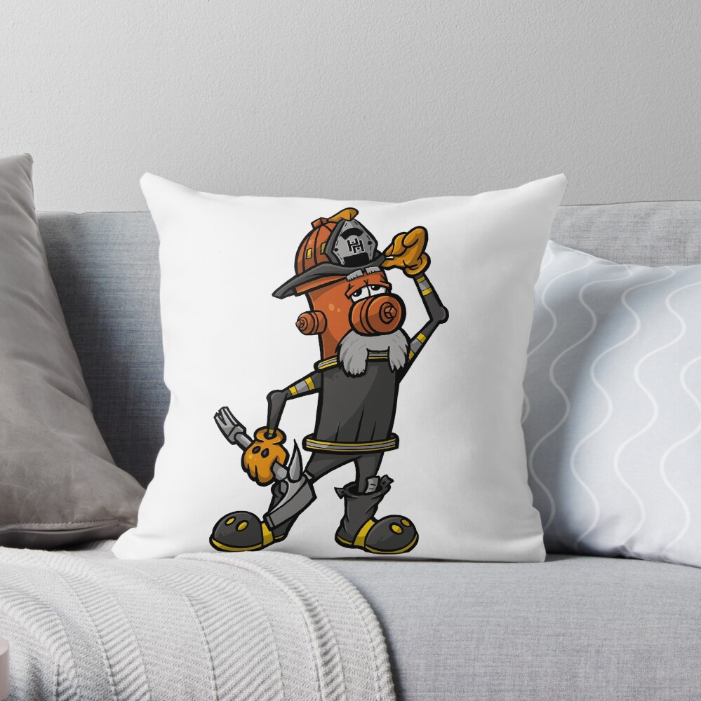 Salty - Hero Hydrants Throw Pillow