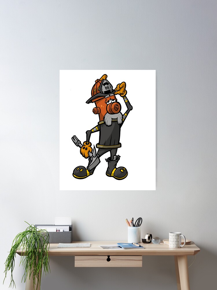 Thumbnail 1 of 3, Poster, Salty - Hero Hydrants designed and sold by FiremanUP.