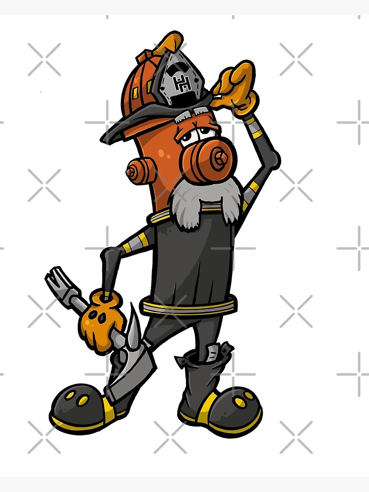 Thumbnail 3 of 3, Poster, Salty - Hero Hydrants designed and sold by FiremanUP.