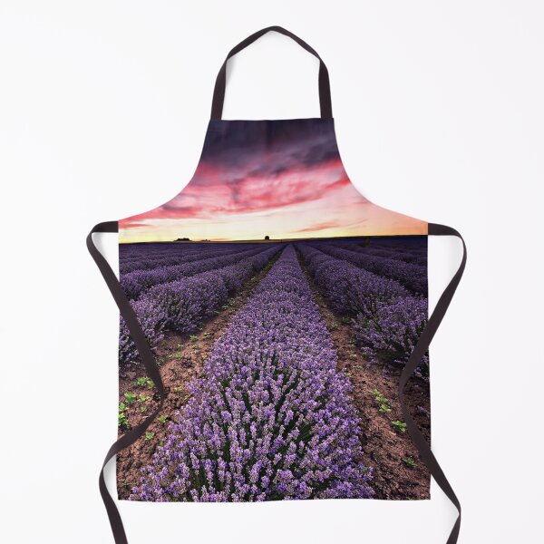 Item preview, Field Of Dreams Sunset Purple Lavender Flowers Landscape Art designed and sold by Piper-Deals.