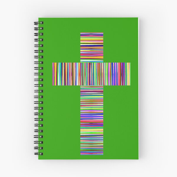 Item preview, Colorful Striped Christian Cross designed and sold by artistoutfitter.