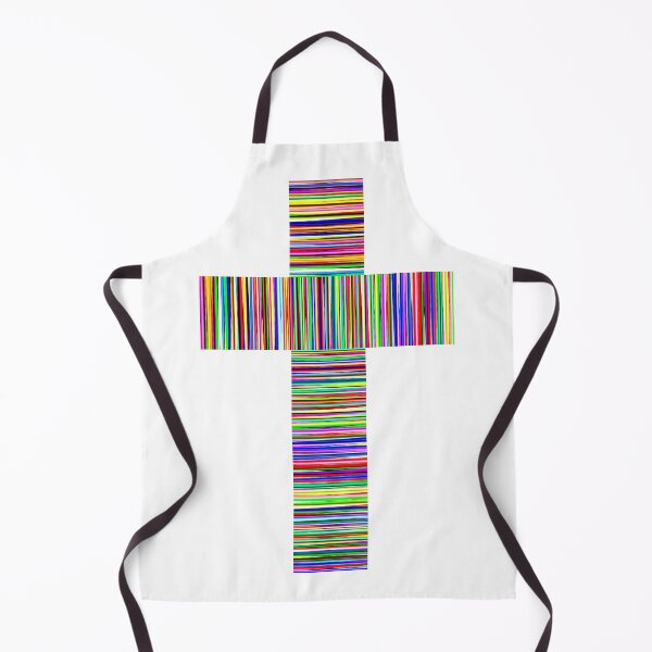 Item preview, Colorful Striped Christian Cross designed and sold by artistoutfitter.
