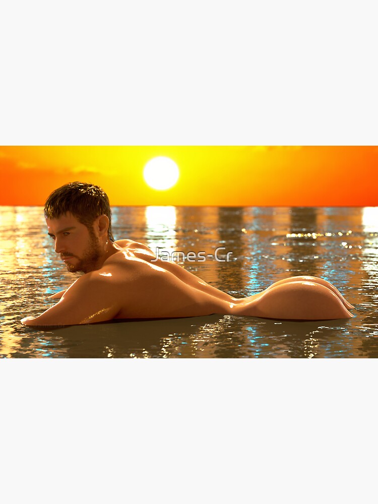 Thumbnail 3 of 3, Sticker, Chris Redfield - Resident Evil Village - naked designed and sold by James-Cr.