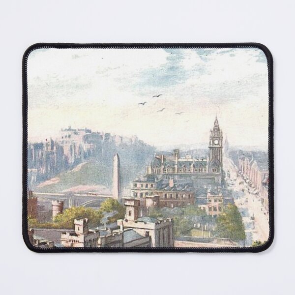Item preview, Vintage Illustration of the view from Nelson Monument, Edinburgh designed and sold by yourscotland.