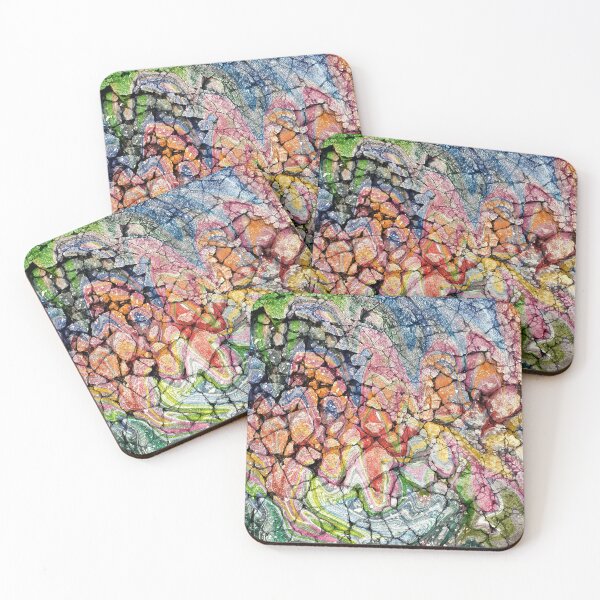 Item preview, Broken Concrete Abstract Colorful Graffiti designed and sold by Anna Lemos.