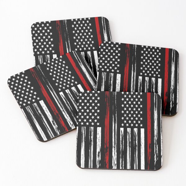 Item preview, American flag pattern with red strokes designed and sold by Shawa Shop.
