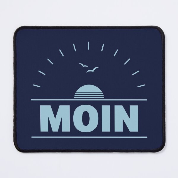 Item preview, Moin Sunrise (Low German / Plattdüütsch / Skyblue) designed and sold by Roderix.