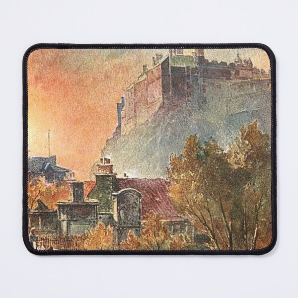 Item preview, Vintage Illustration of Edinburgh Castle From Greyfriar's Church designed and sold by yourscotland.
