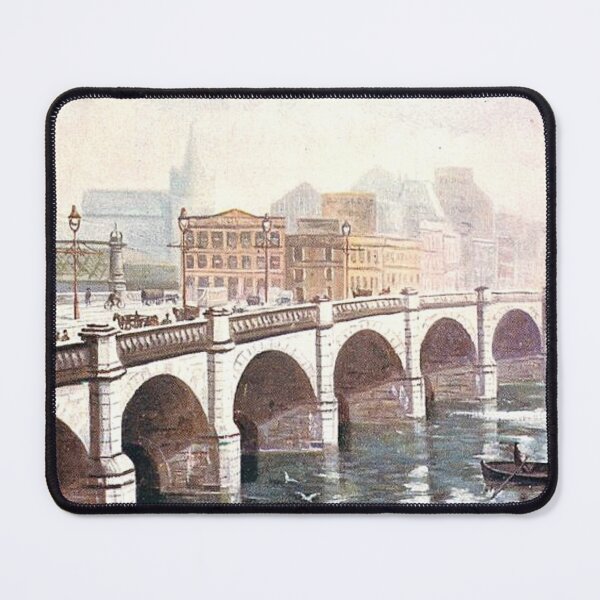 Item preview, Vintage Illustration of Glasgow Bridge, Glasgow, Scotland designed and sold by yourscotland.
