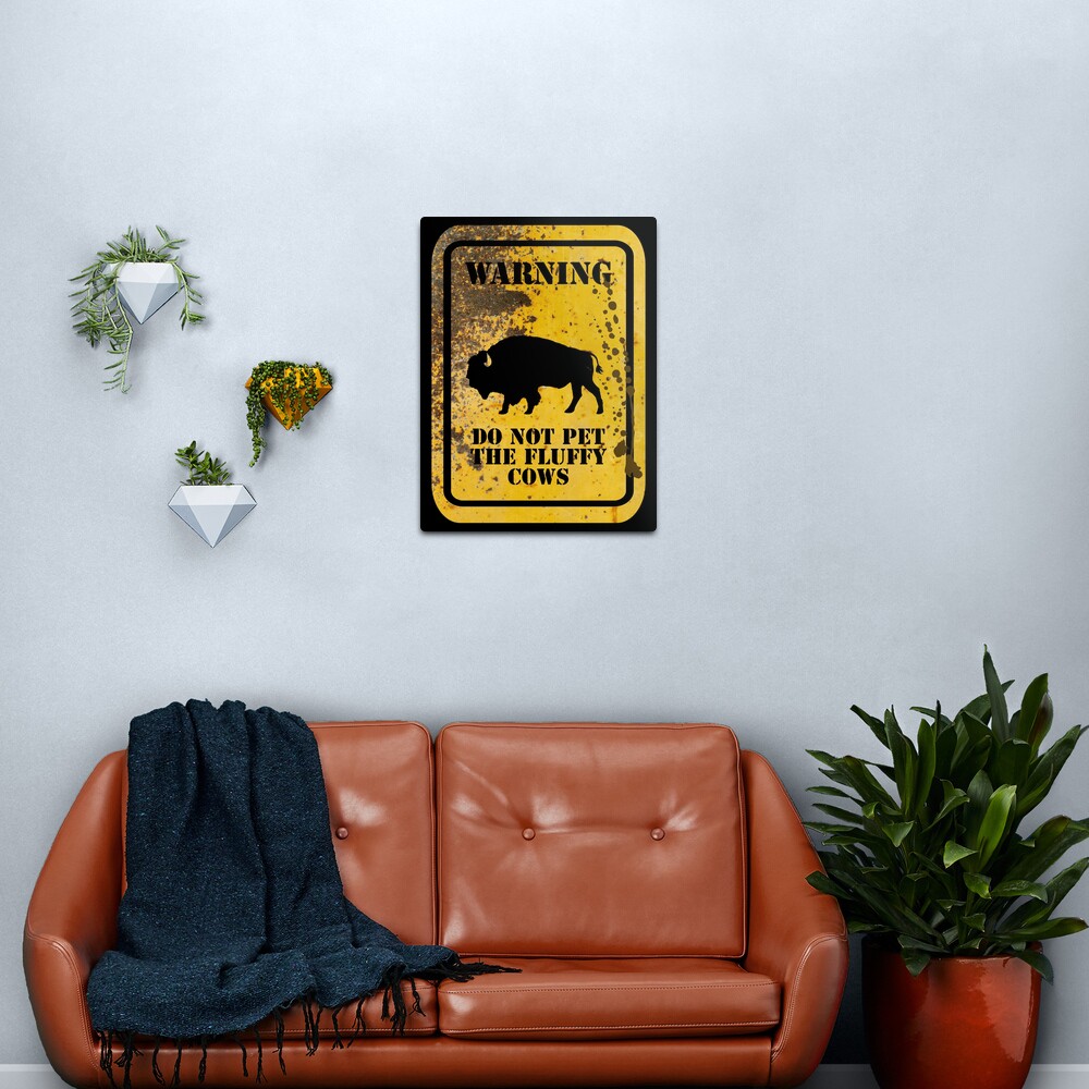 Do Not Pet The Fluffy Cows Metal Print