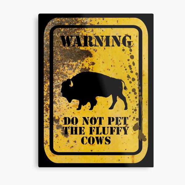 Item preview, Do Not Pet The Fluffy Cows designed and sold by Alpha-Betty.