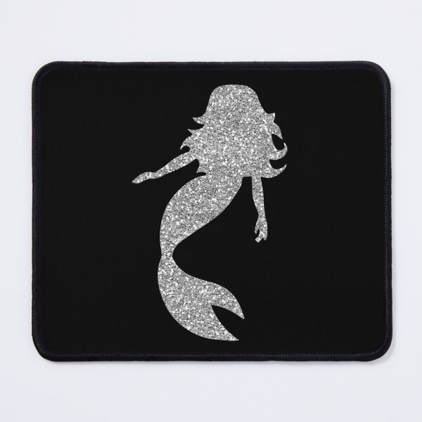 Item preview, Glitter Mermaid in Silver designed and sold by WisdomInspired.