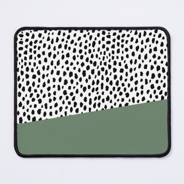 Item preview, Dalmatian Spots with Sage Green Stripe designed and sold by Design Minds Boutique.