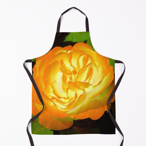 Item preview, Glowing golden rose blooming in the summer garden designed and sold by IraNiva.