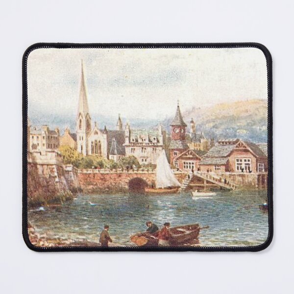 Item preview, Vintage Illustration of Oban, Scotland - The Harbour designed and sold by yourscotland.