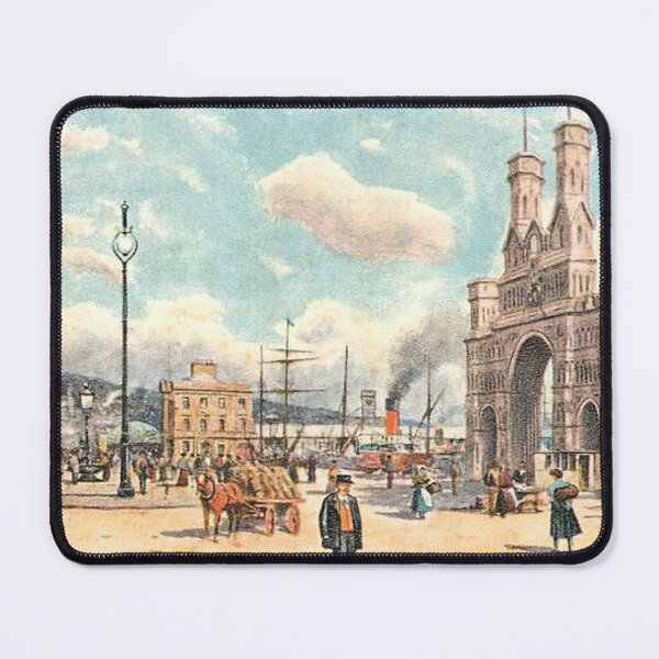 Item preview, Vintage Illustration of Dundee, Scotland - Harbour & Royal Arch designed and sold by yourscotland.