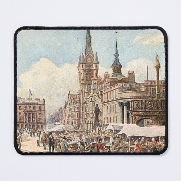 Item preview, Vintage Illustration of Aberdeen, Scotland - Castle Street & Municipal Buildings designed and sold by yourscotland.