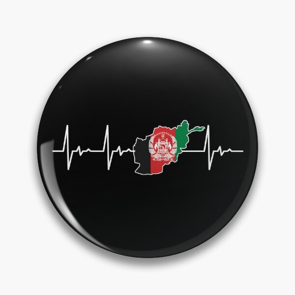 Item preview, Afghanistan Heartbeat Afghan Flag designed and sold by RosannaArt.