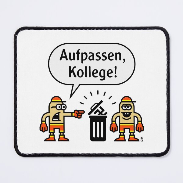 Item preview, Watch out, colleague! (Caricature Against Right) designed and sold by Roderix.