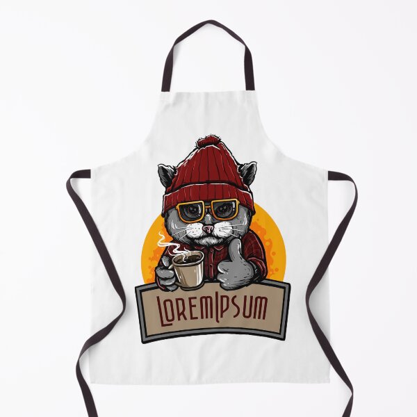 Item preview, cat with hot coffee designed and sold by ovenya.