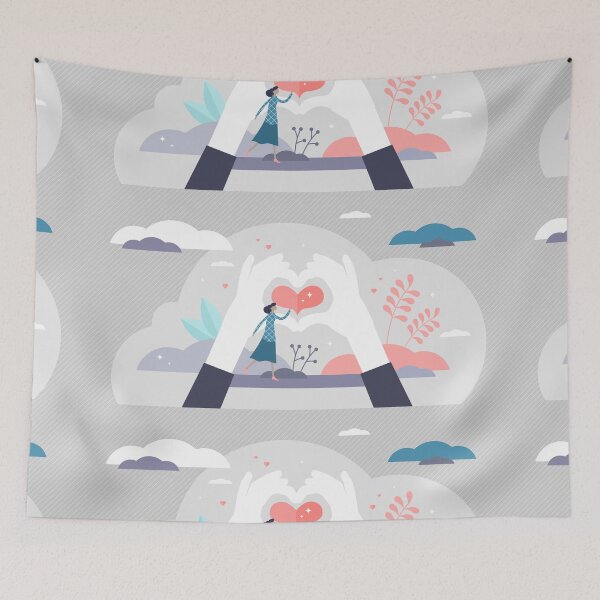 Item preview, Loving Hands 2 Edition - National Nonprofit Day Woman Grey/ Pink designed and sold by Benjamin Daniel.