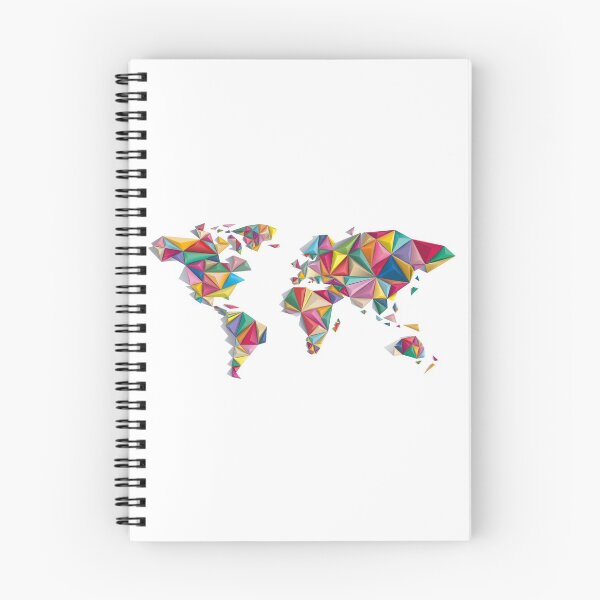 Item preview, World Map, Low Poly, Digital Art Print designed and sold by FuzionDezigns.