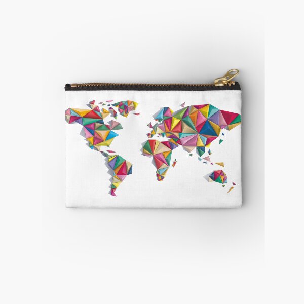 Item preview, World Map, Low Poly, Digital Art Print designed and sold by FuzionDezigns.