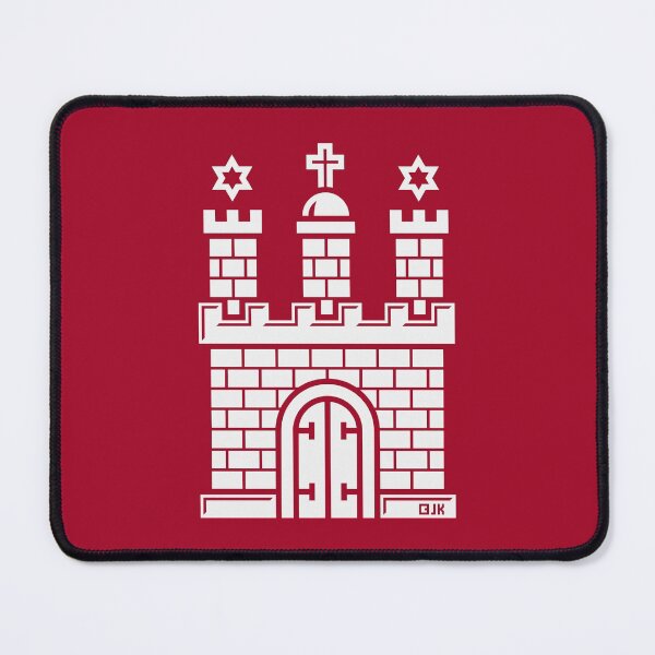 Item preview, Hamburg Coat of Arms (Free Hanseatic City / Gate to the World / White) designed and sold by Roderix.