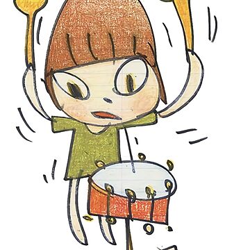 Artwork thumbnail, Drummer Nara by SweatVtgShirts