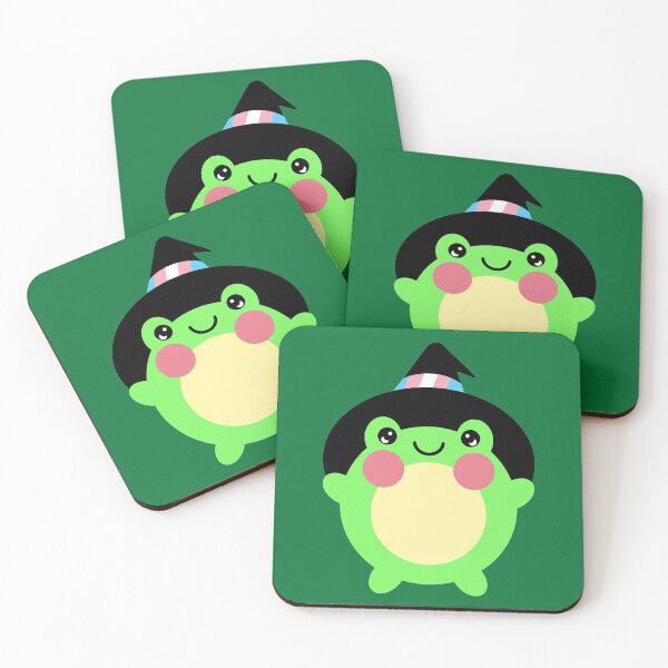 Item preview, Frog In A Subtle Transexual Transgender Pride Witch Hat designed and sold by Jelly Turnip.