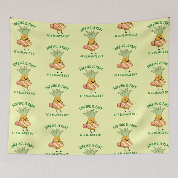 Item preview, Surfing Is Part of a Balanced Diet designed and sold by robenster.