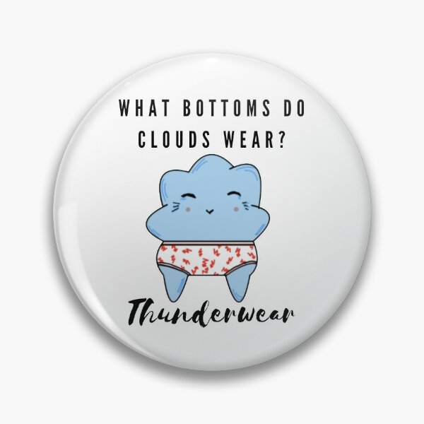 Item preview, Funny Cloud Thunder Underwear designed and sold by Funpunny.
