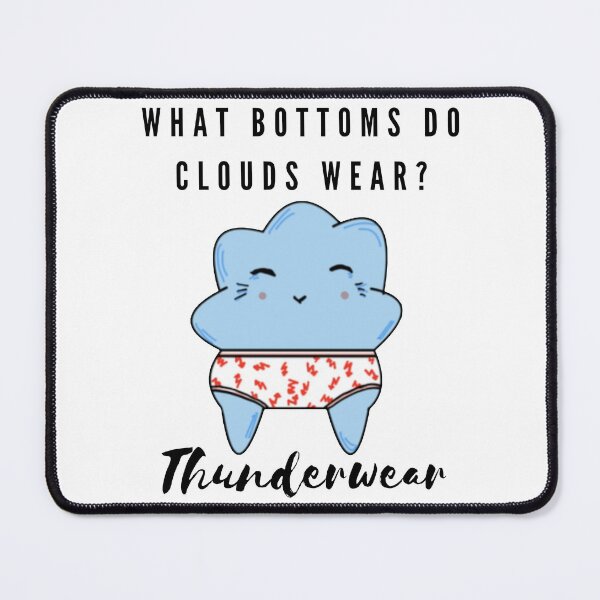 Item preview, Funny Cloud Thunder Underwear designed and sold by Funpunny.