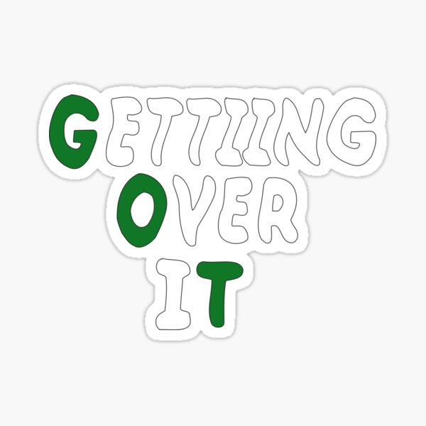 Getting Over It Stickers for Sale