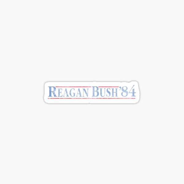 Republican Reagan Bush 84 Election Sticker