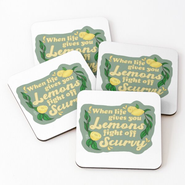 Item preview, when life gives you lemons fight off scurvy  designed and sold by pastelshinigami.