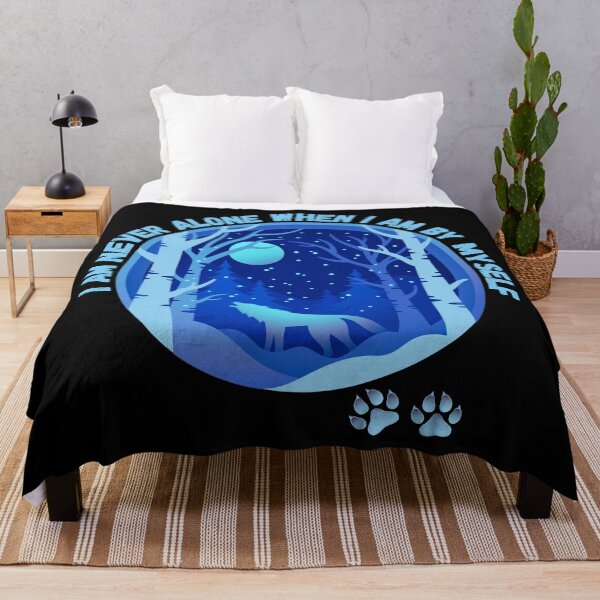 Item preview, I am Never Alone When I am By Myself - Lone Wolf Courage designed and sold by Eranthe Bernardo.